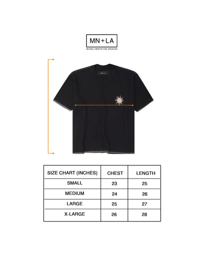 "RADIANCE" WAFFLE TEE IN ANTHRACITE