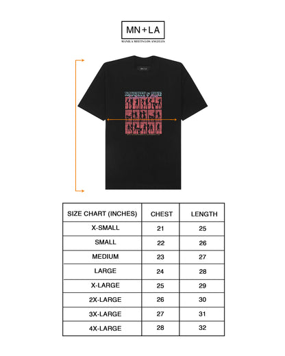 “RED LIGHT” TEE IN CAVIAR