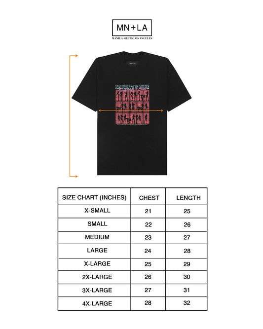 “RED LIGHT” TEE IN CAVIAR