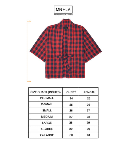 RED/NAVY S/S DRAPE