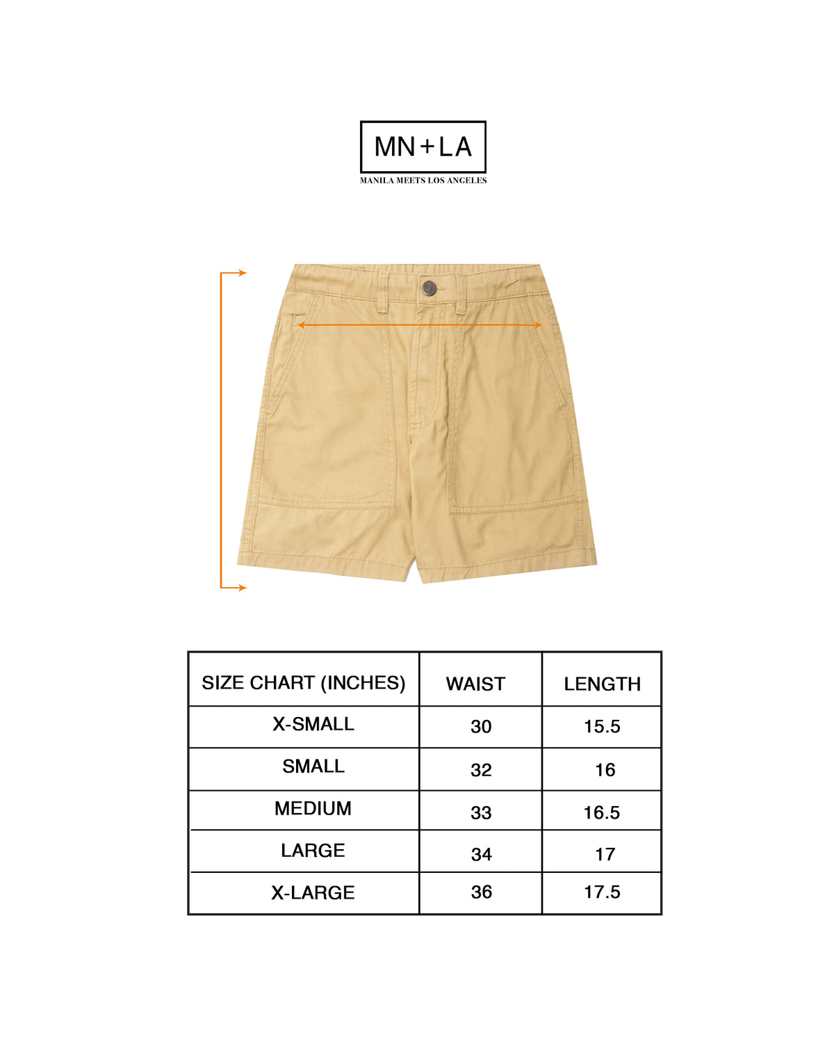 ROUTE SHORTS IN SAFFRON