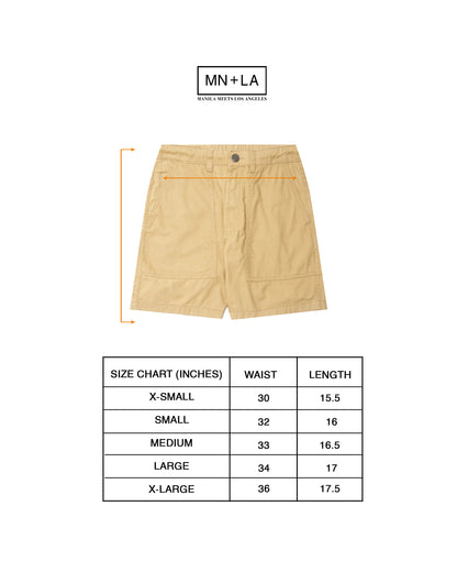 ROUTE SHORTS IN SAFFRON