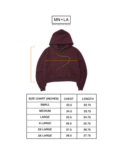 SHINOBI HOODIE IN WINE