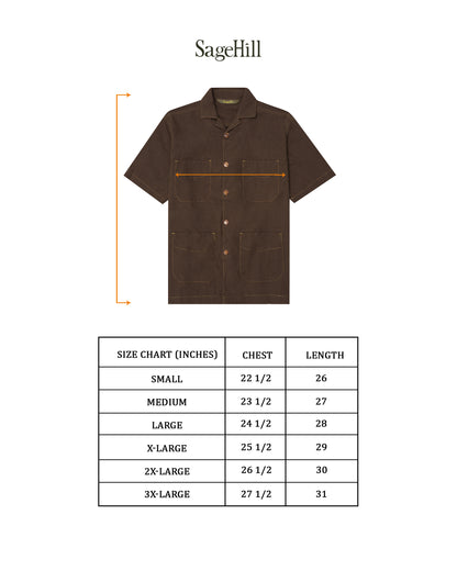 "KAZE" SHIRT (001) IN SEPIA