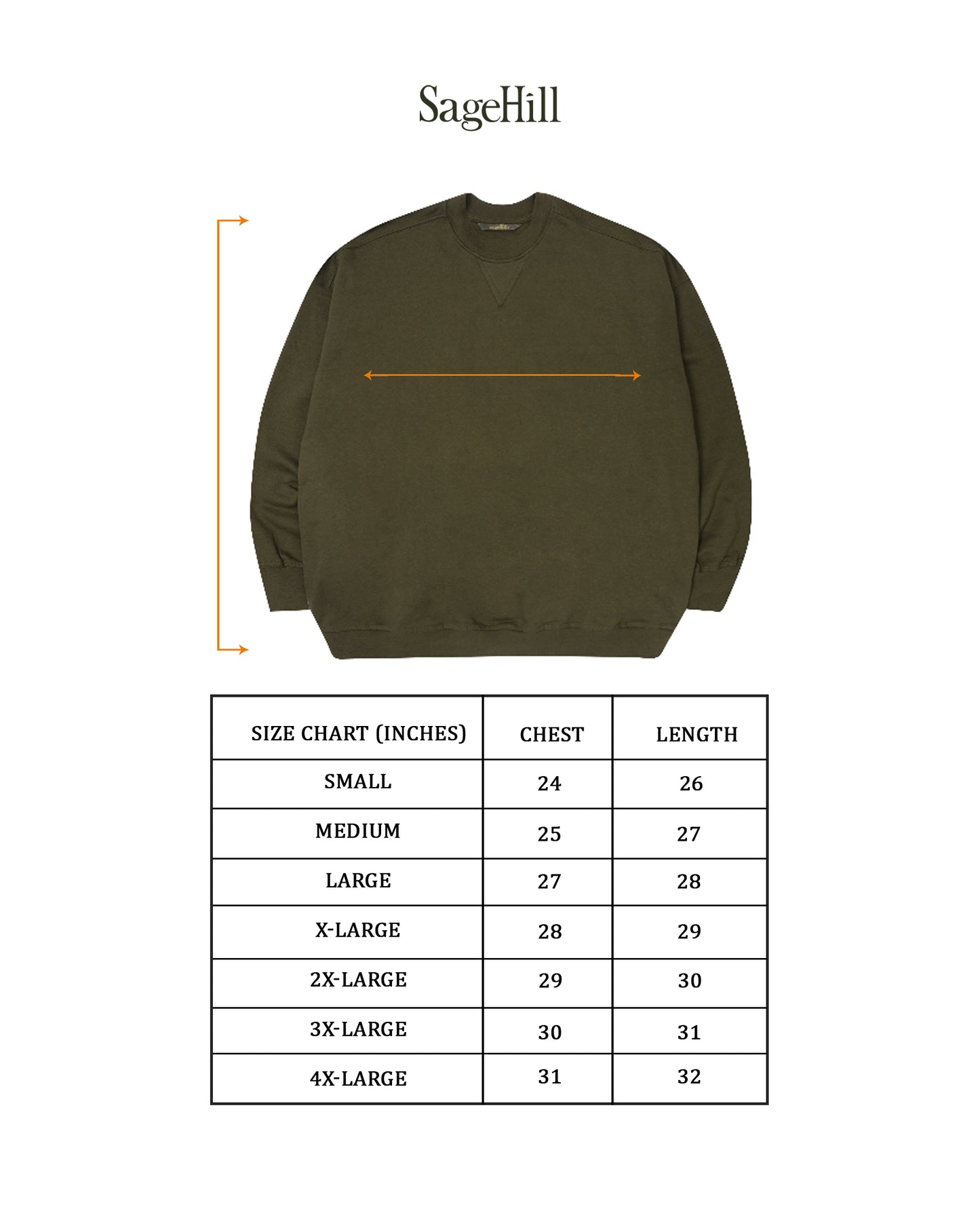 "RYŌSHI" SWEATSHIRT (001) IN MOSS