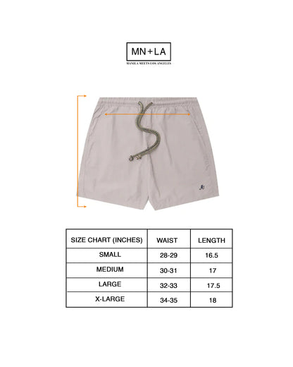 SOLAR SHORTS IN STONE GREY