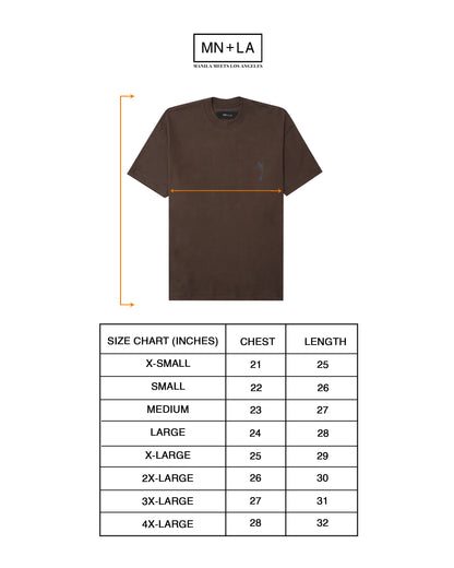 "SOUFFRE IN SILENCE" ULTRA HEAVY TEE IN WOOD