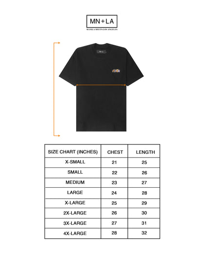"SPLICED UP" LOGO TEE IN ANTHRACITE