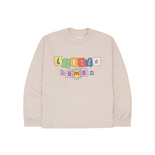 "SUN IS OUT" LITTLE HUMAN™ LONGSLEEVE TEE IN OAT