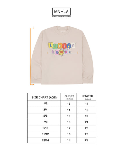 "SUN IS OUT" LITTLE HUMAN™ LONGSLEEVE TEE IN OAT