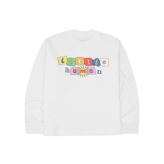 "SUN IS OUT" LITTLE HUMAN™ LONGSLEEVE TEE IN WHITE
