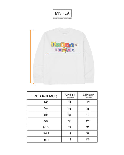 "SUN IS OUT" LITTLE HUMAN™ LONGSLEEVE TEE IN WHITE