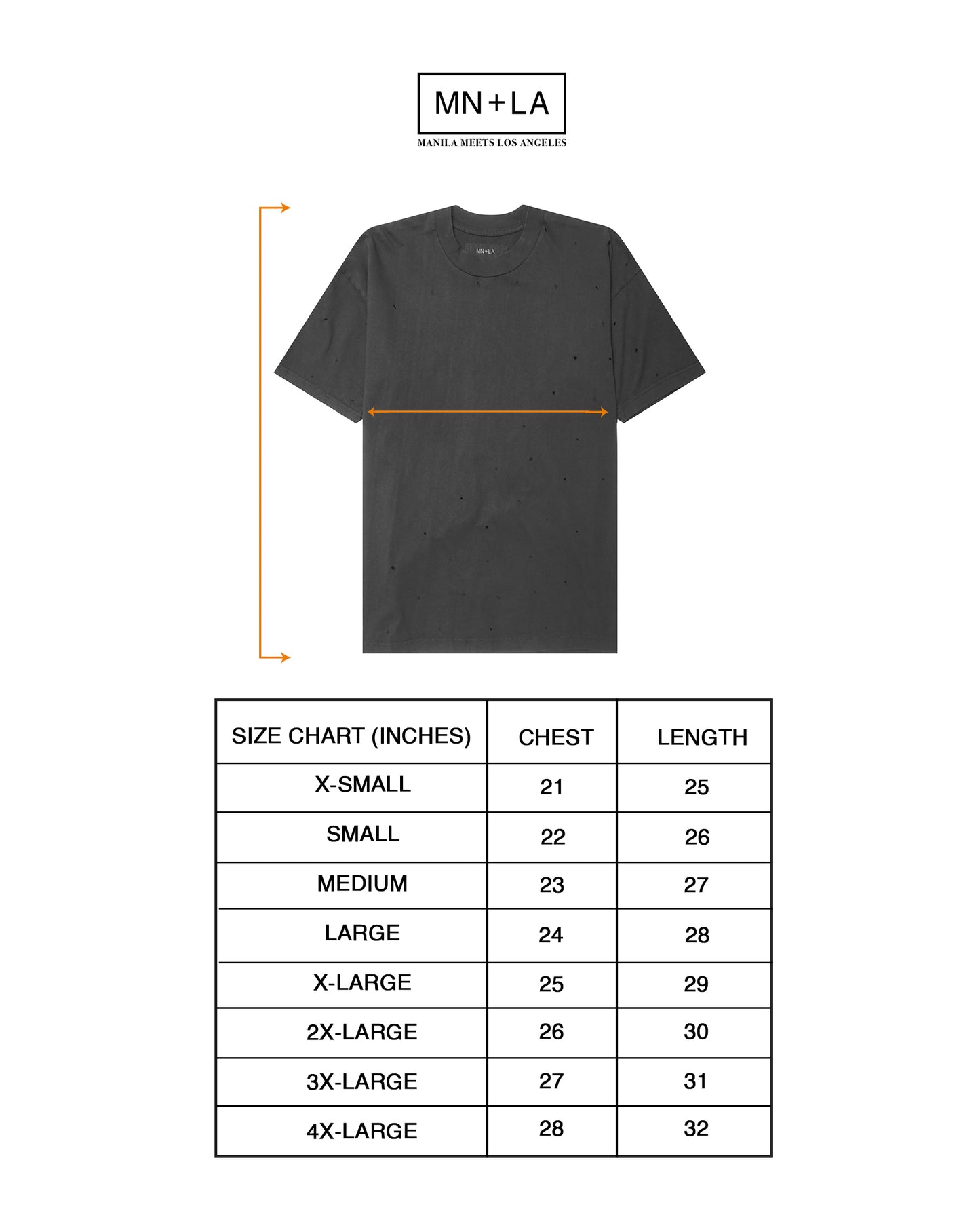 TATTERED BOX TEE IN CROW