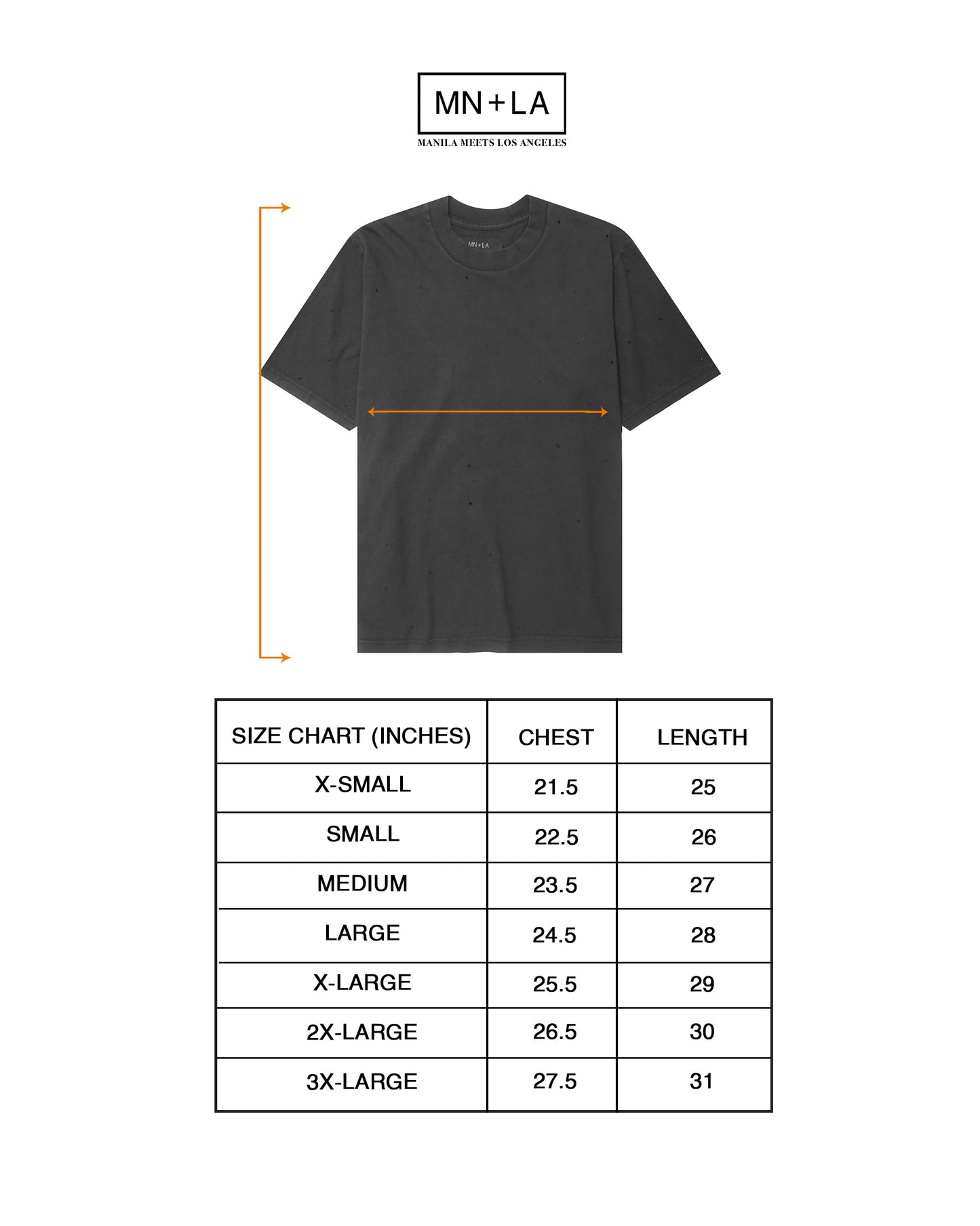 TATTERED OVERSIZED TEE IN CROW
