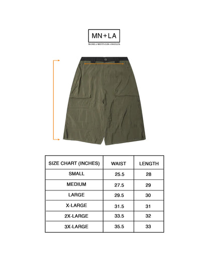 TERRA SHORTS IN OLIVE DRAB