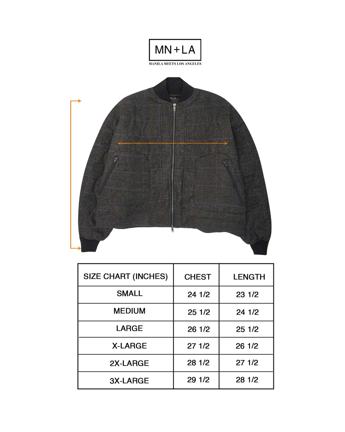 "THAI" BOMBER JACKET IN PIGEON PLAID/CITRON