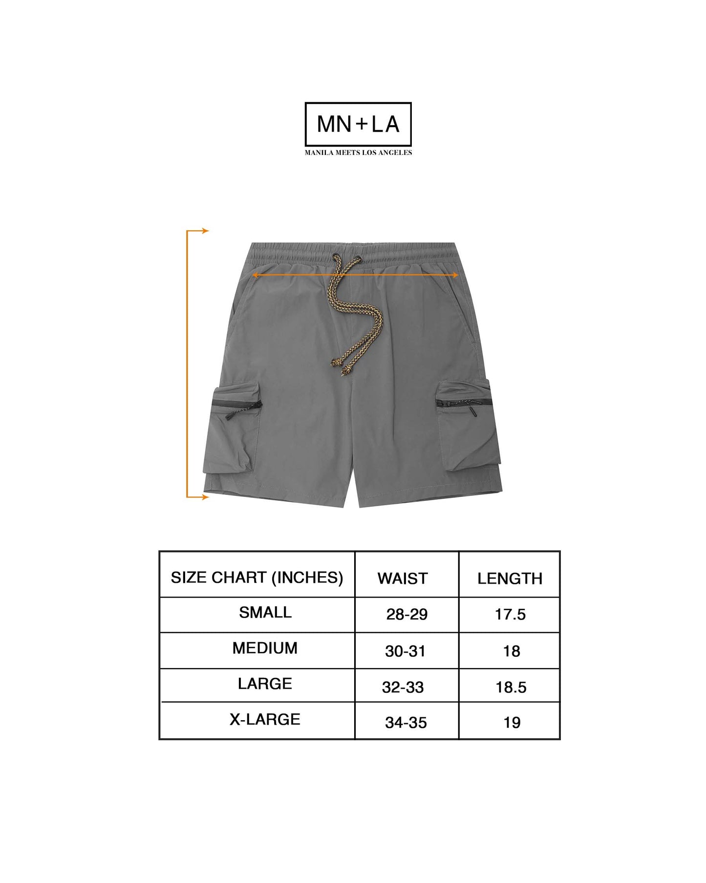 TREK SHORTS IN STONE GREY