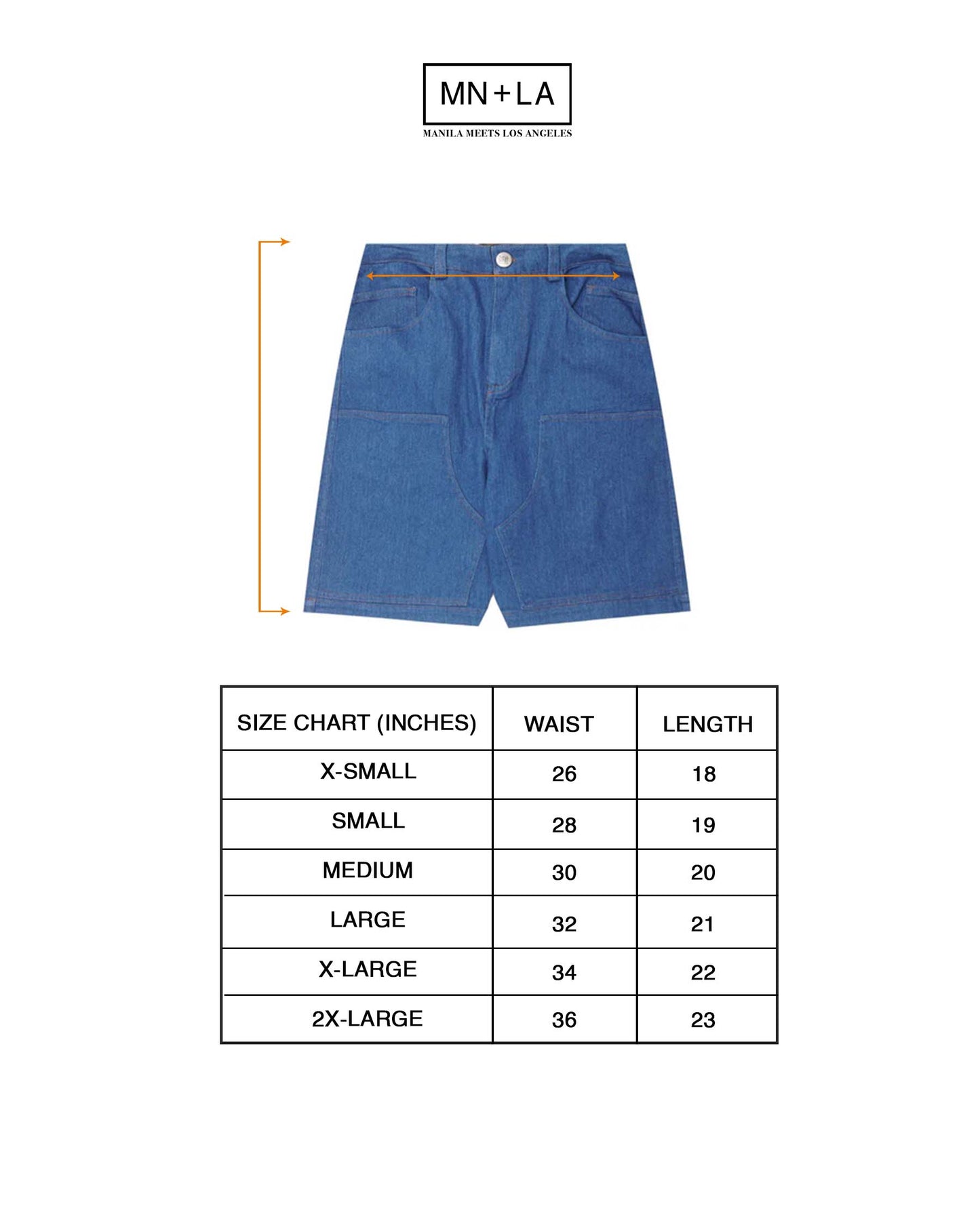 "TRUE BLUE" DOUBLE KNEE PHAT SHORTS