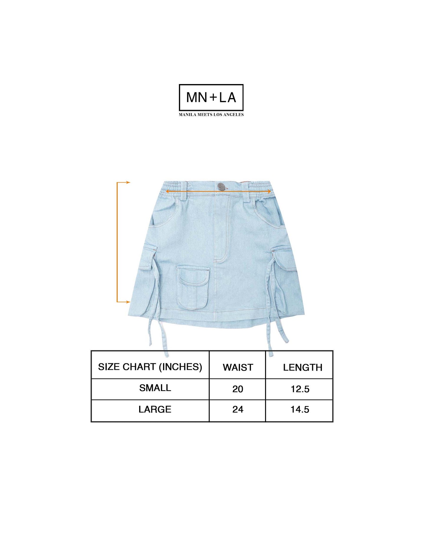 "VAPOR BLUE" BONNIE FIELD SKIRT
