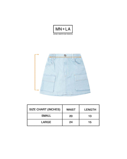 "VAPOR BLUE" BONNIE SKIRT