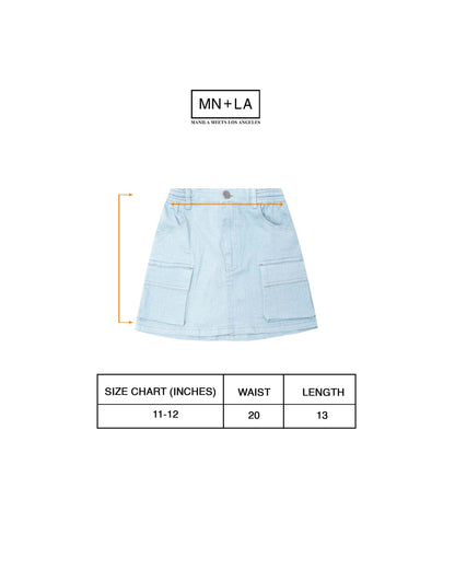 LITTLE HUMAN™ SKIRT IN VAPOR BLUE