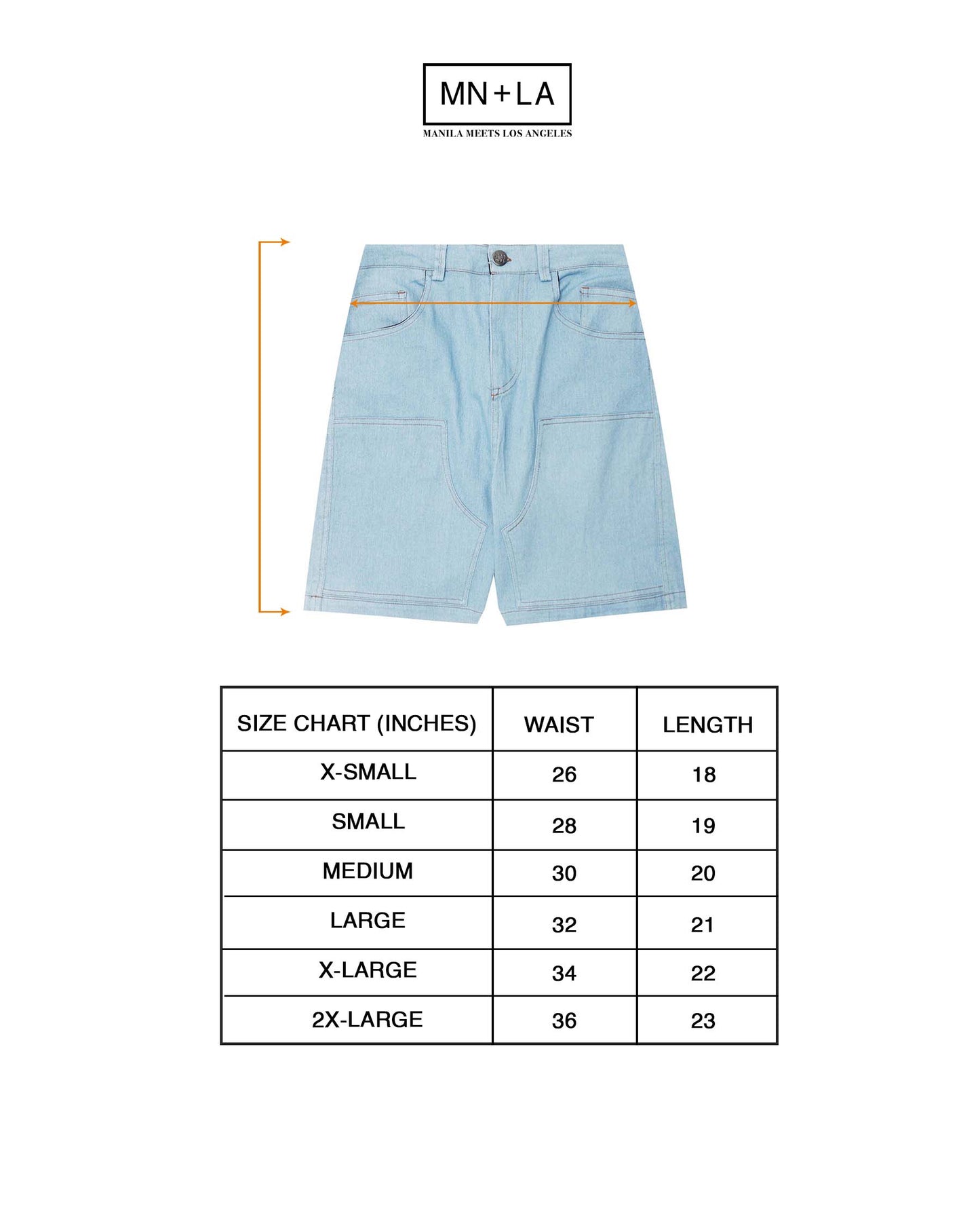 "VAPOR BLUE" DOUBLE KNEE PHAT SHORTS