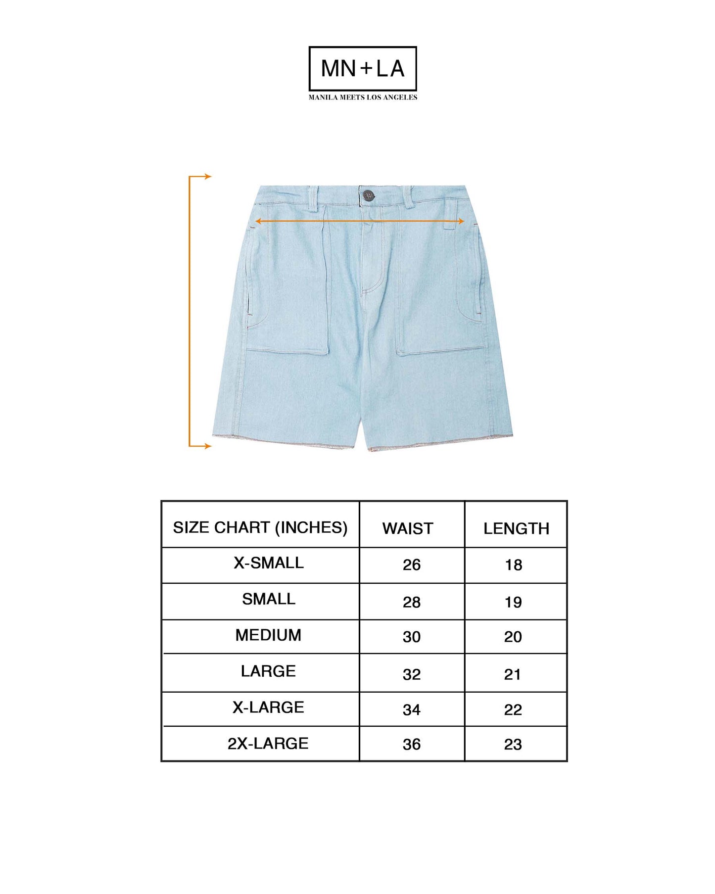 "VAPOR BLUE" OVERPOCKET PHAT SHORTS