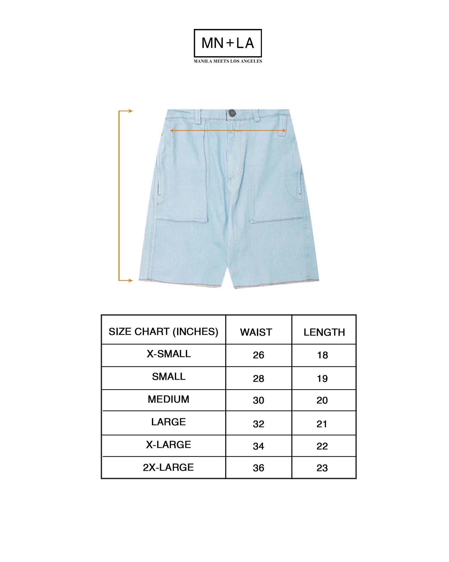 "VAPOR BLUE" OVERPOCKET PHAT SHORTS