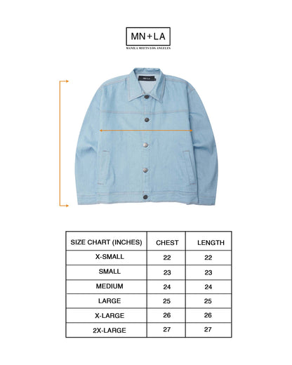 "VAPOR BLUE" TRUCKER JACKET