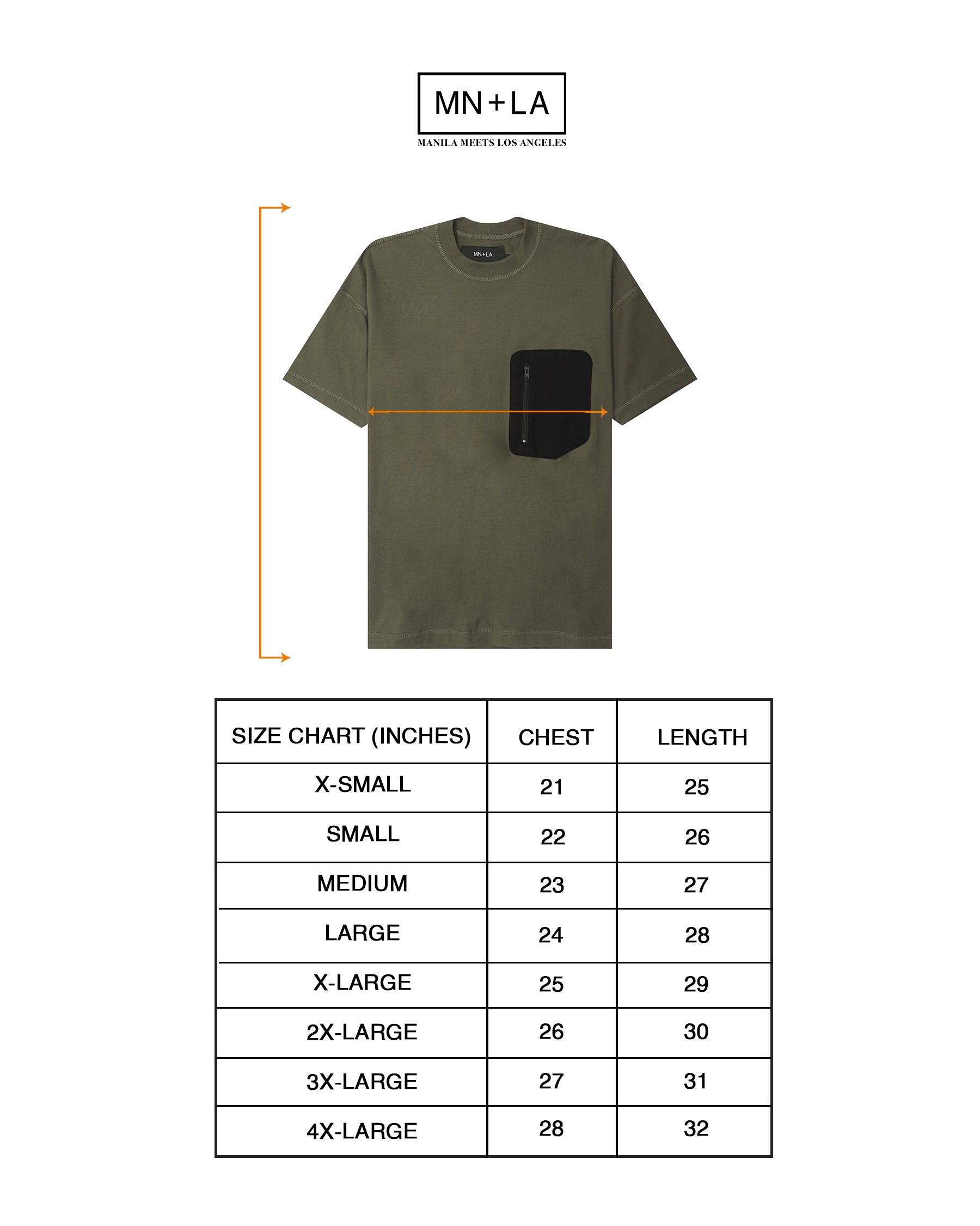 VECTOR POCKET TEE IN OLIVE – MN+LA