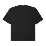 WAFFLE WEAVE MOCK NECK TEE V4 IN ANTHRACITE