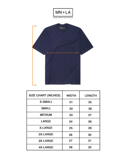 WAVE TEE IN NAVY