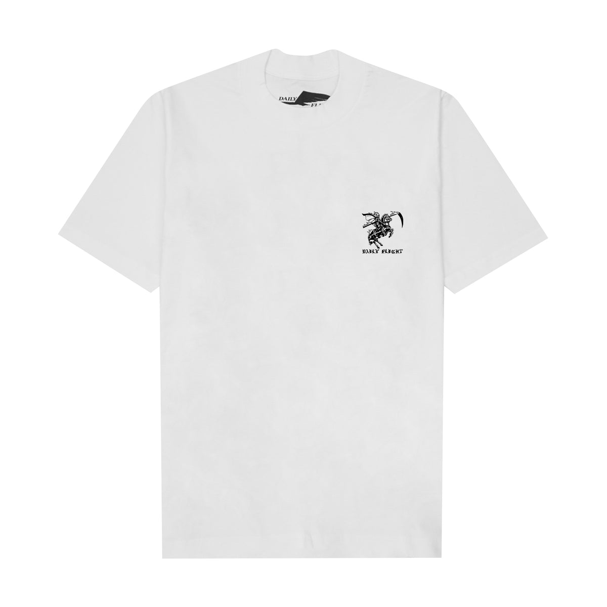 "BLACK KNIGHT" TEE IN WHITE
