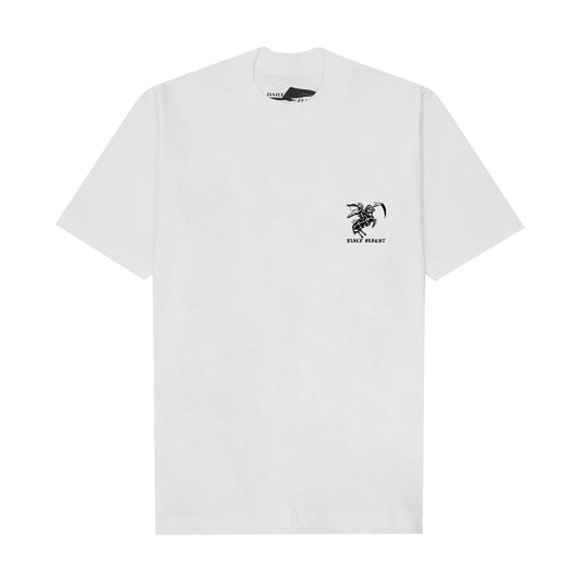 "BLACK KNIGHT" TEE IN WHITE