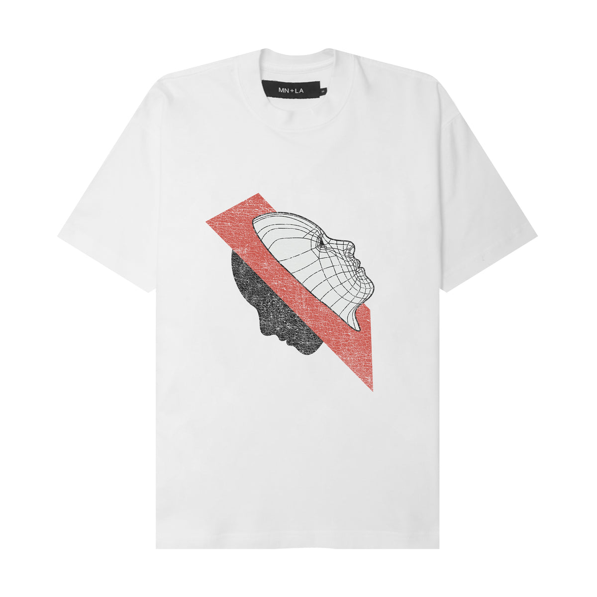 "HEADSPACE" TEE IN WHITE