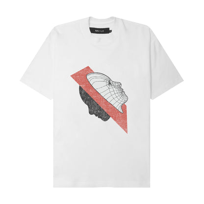 "HEADSPACE" TEE IN WHITE