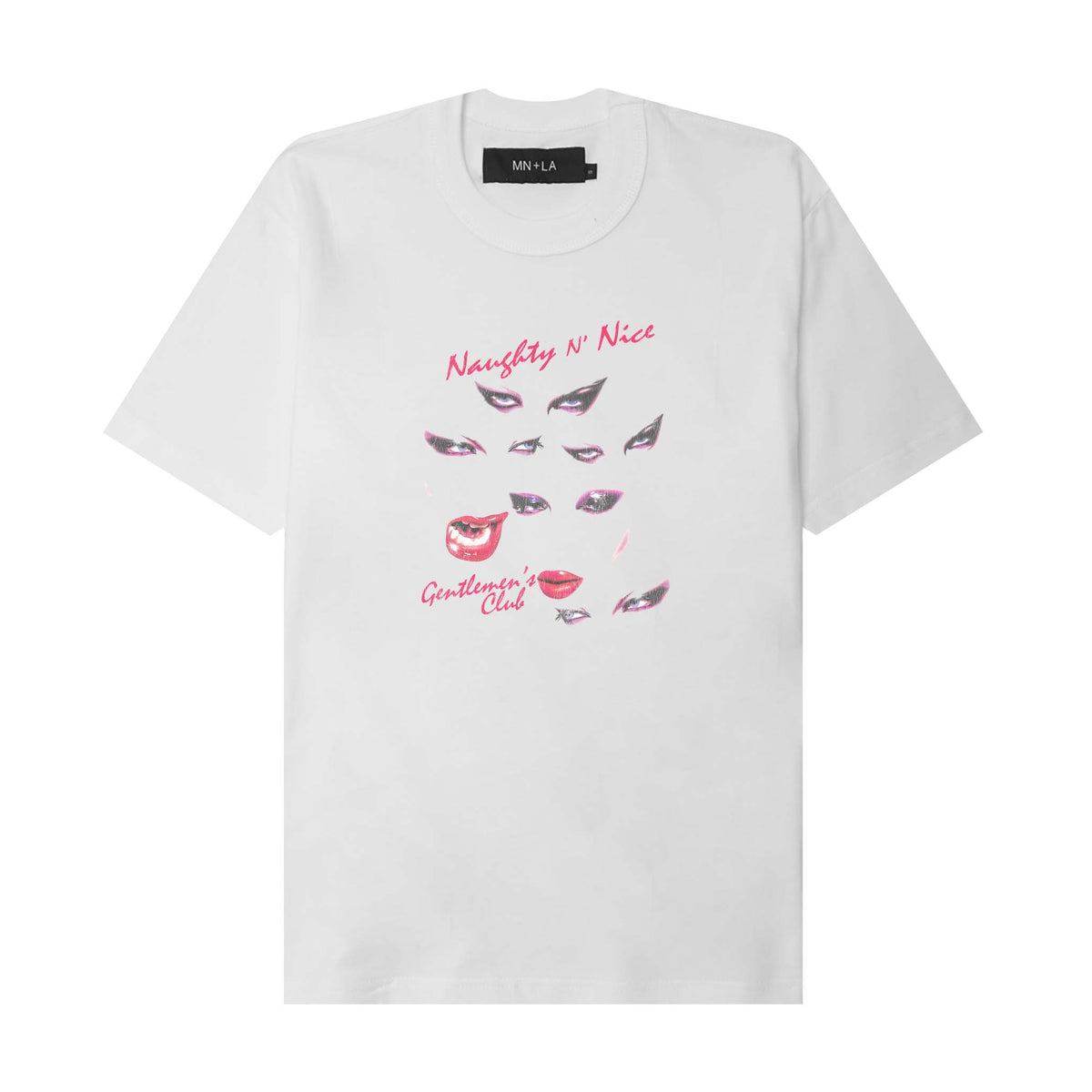 "EYES NEVER LIE" TEE IN WHITE
