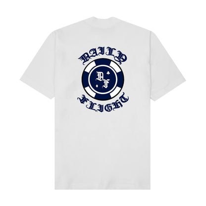 "CHIP" TEE IN WHITE