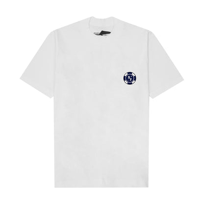 "CHIP" TEE IN WHITE