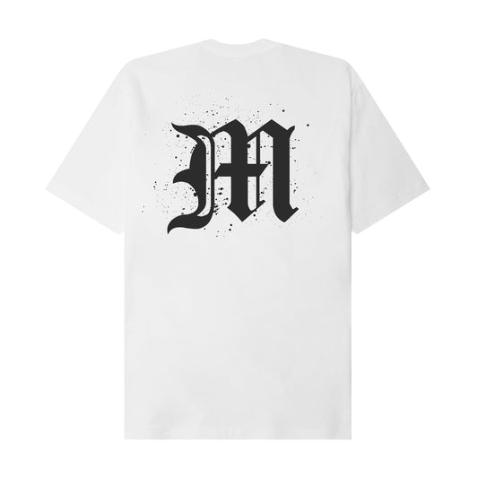 "M'$ SPECK" TEE IN WHITE