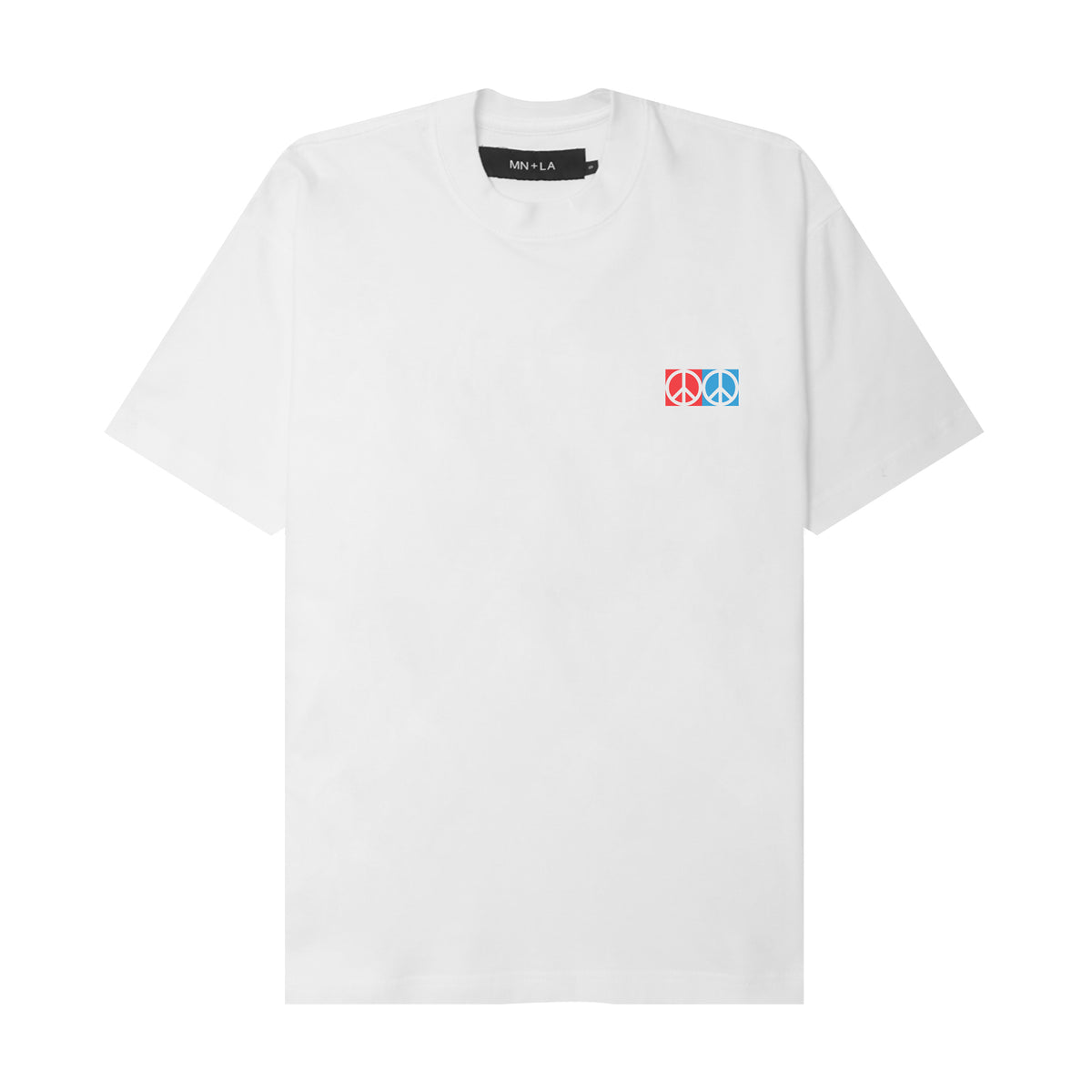 "CONTEMPO RETRO 2 PEACE" TEE IN WHITE