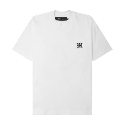 "M'$ SPECK" TEE IN WHITE