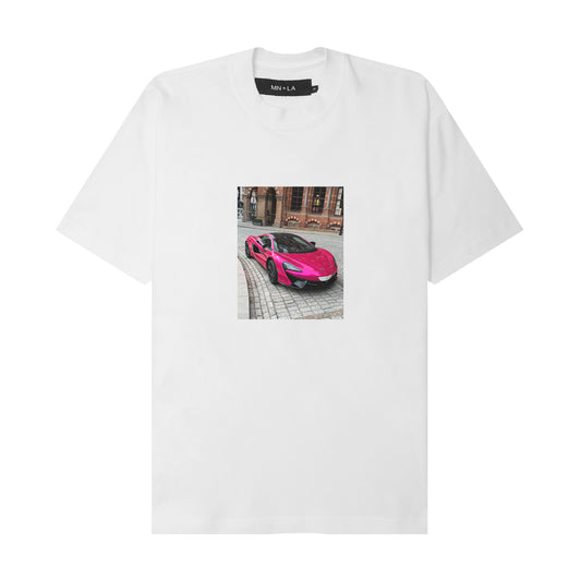 "P1" TEE IN WHITE