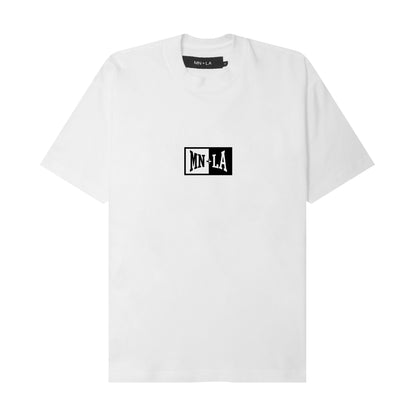 "MN+LA LOGO" TEE IN WHITE