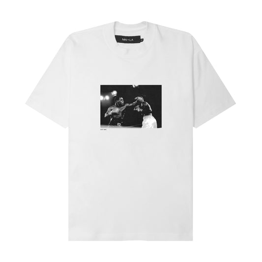 "IRON MIKE" TEE IN WHITE