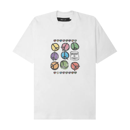"INCREASE THE PEACE" TEE IN WHITE