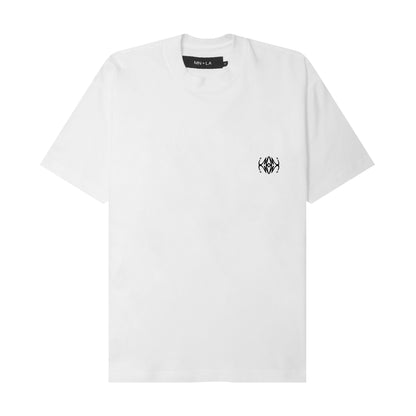 "COLLIDE" BOX TEE IN WHITE