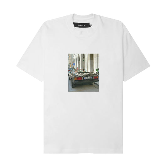 "MASERATI" TEE IN WHITE