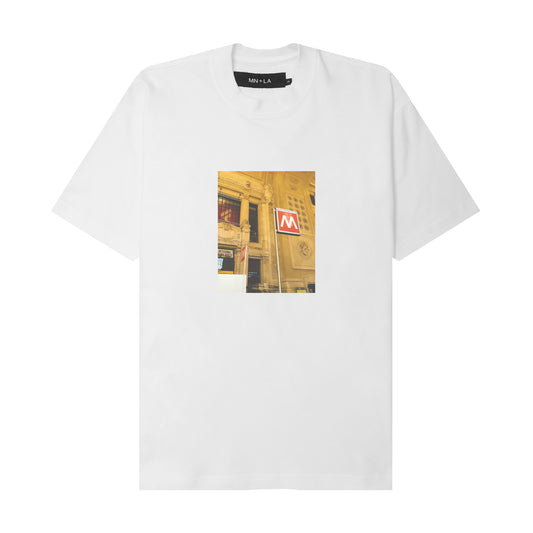 "METRO" TEE IN WHITE