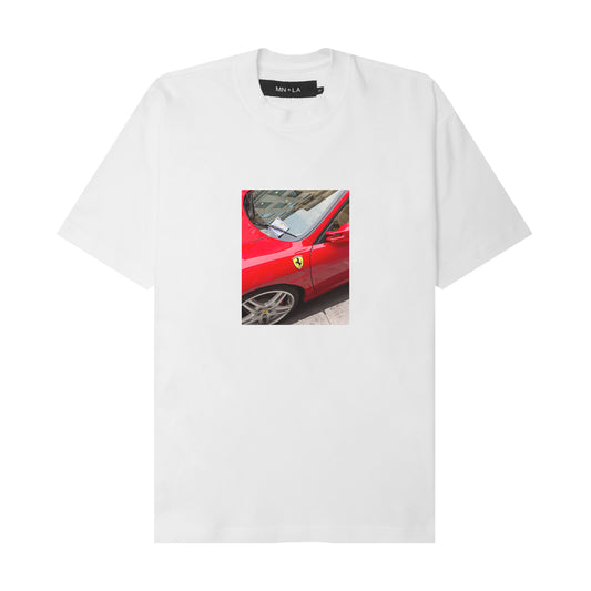 "RARRI PARKING TICKET" TEE IN WHITE